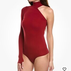 Commando One Shoulder bodysuit Red